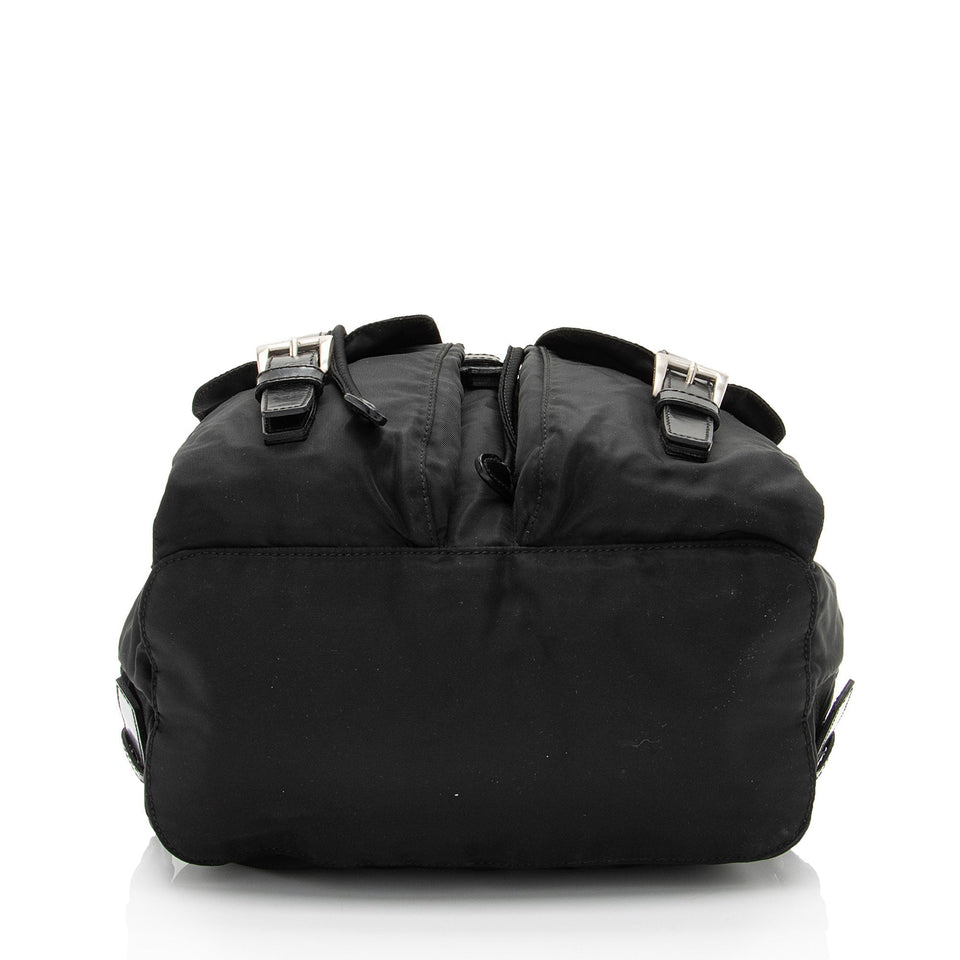 Prada Vintage Vela Double Pocket Small Backpack (SHF-CSDmuA)