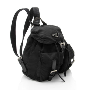 Prada Vintage Vela Double Pocket Small Backpack (SHF-CSDmuA)