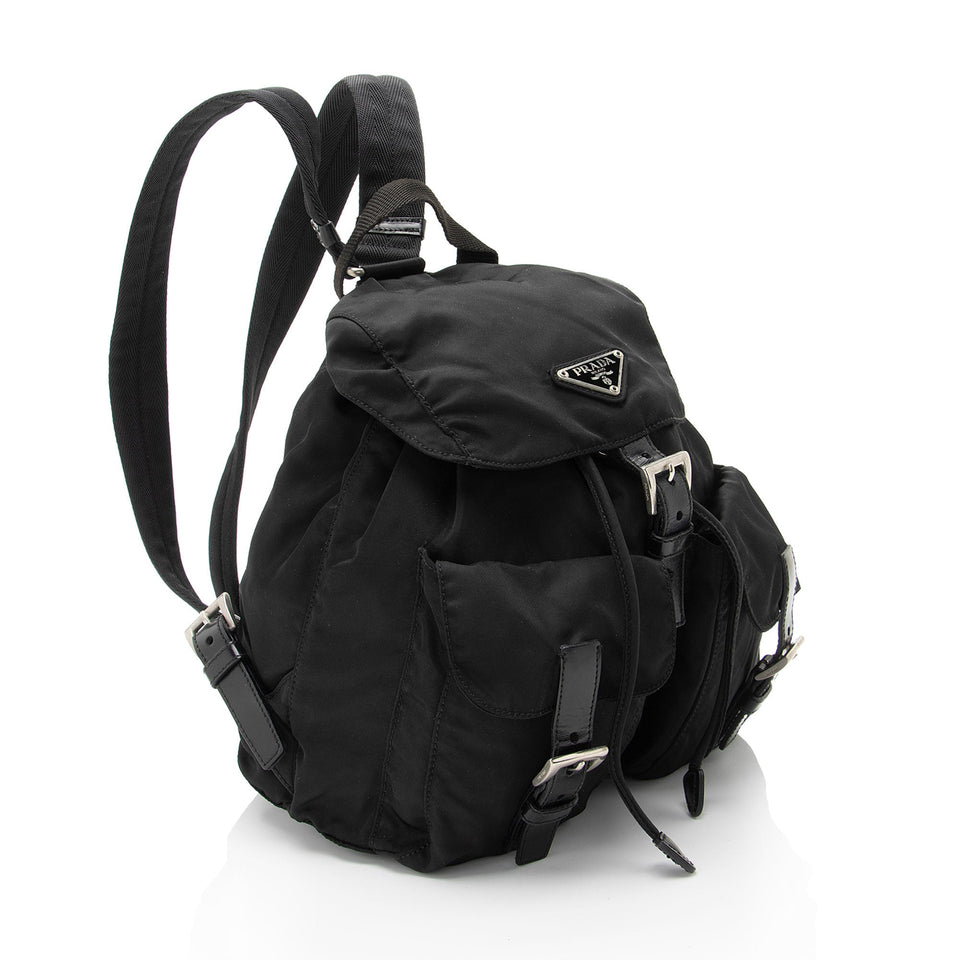 Prada Vintage Vela Double Pocket Small Backpack (SHF-CSDmuA)