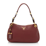 Prada Vitello Daino Belted Zip Shoulder Bag (SHF-ZmoFVU)