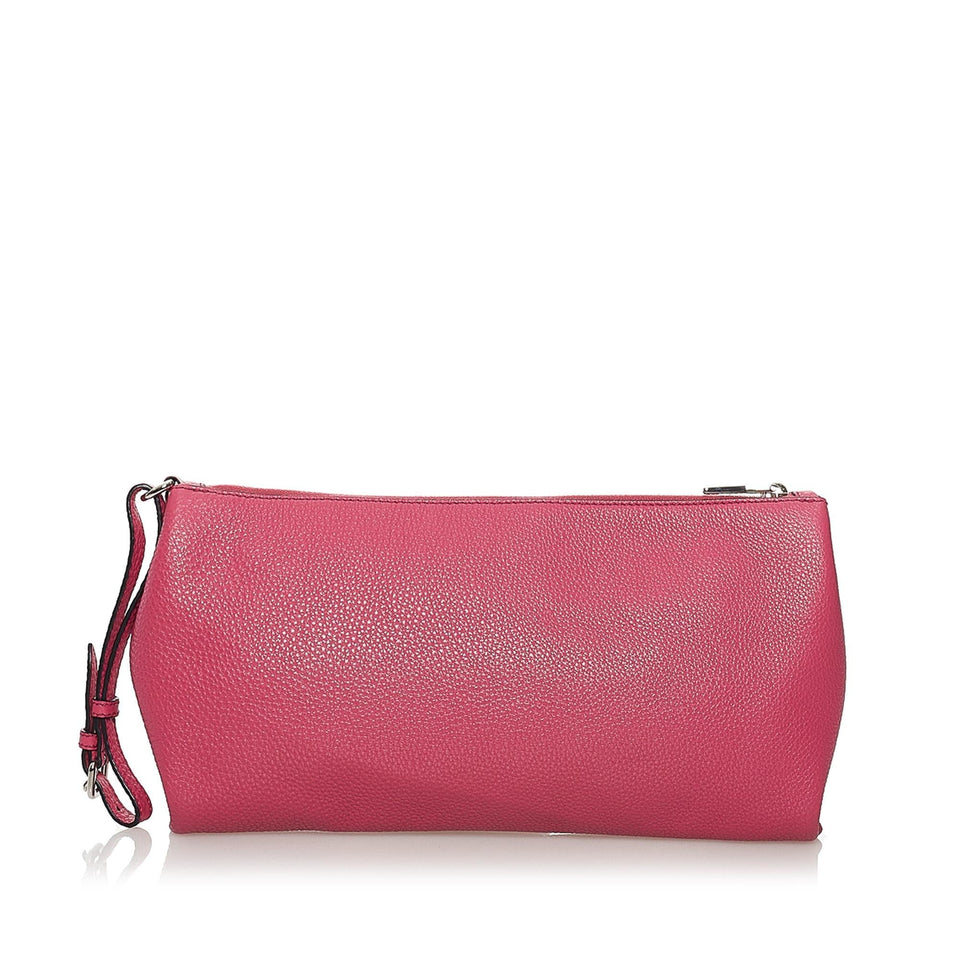 Prada Vitello Daino Clutch Bag (SHG-32199)