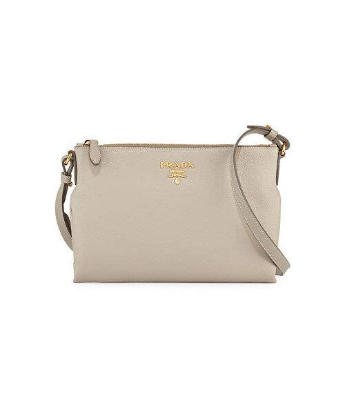 Prada VITELLO DAINO MEDIUM POUCH CROSSBODY BAG