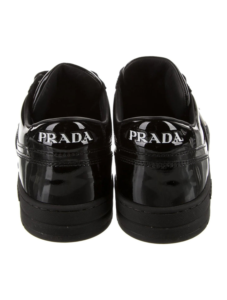 Prada DOWNTOWN PATENT LEATHER SNEAKERS