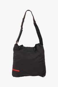Prada 2010 Black Nylon Shoulder Bag Mini