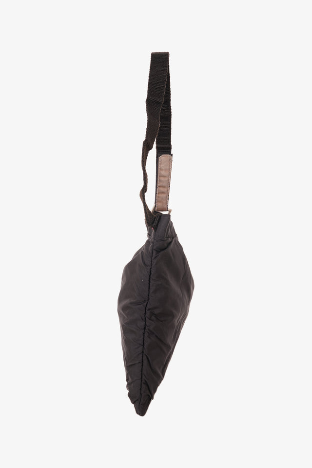 Prada 2010 Black Nylon Shoulder Bag Mini
