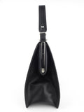 Prada 2018 Black Printed Leather Graphic Logo Two Way Top Handle Bag