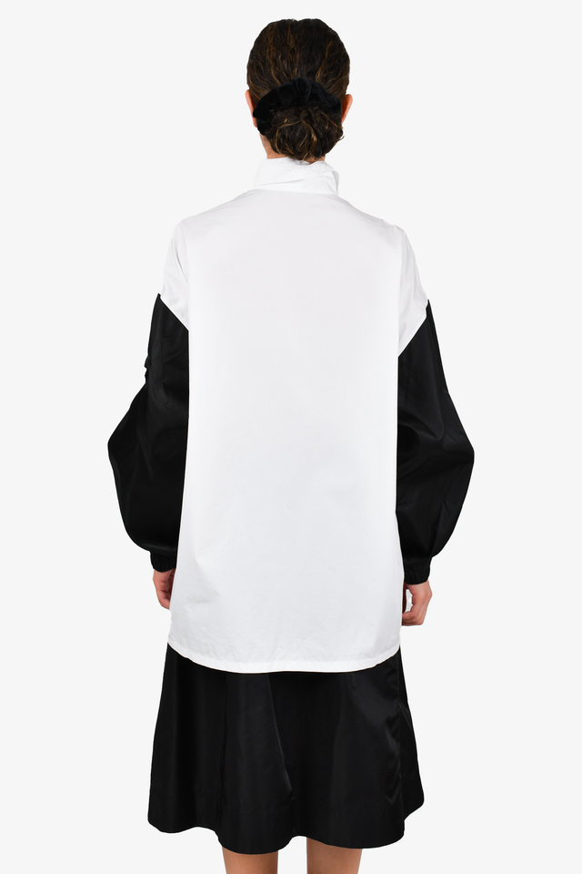 Prada 2021 White/Black Button Down Shirt Size 42