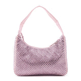 Prada Alabaster Pink Satin Crystal Mini Re-Edition 2000