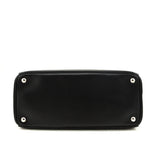 Prada Black City Calf Medium Galleria Double Zip Tote