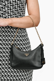 Prada Black Leather Saffiano Re-Edition Bag GHW w/ Strap & Pouch