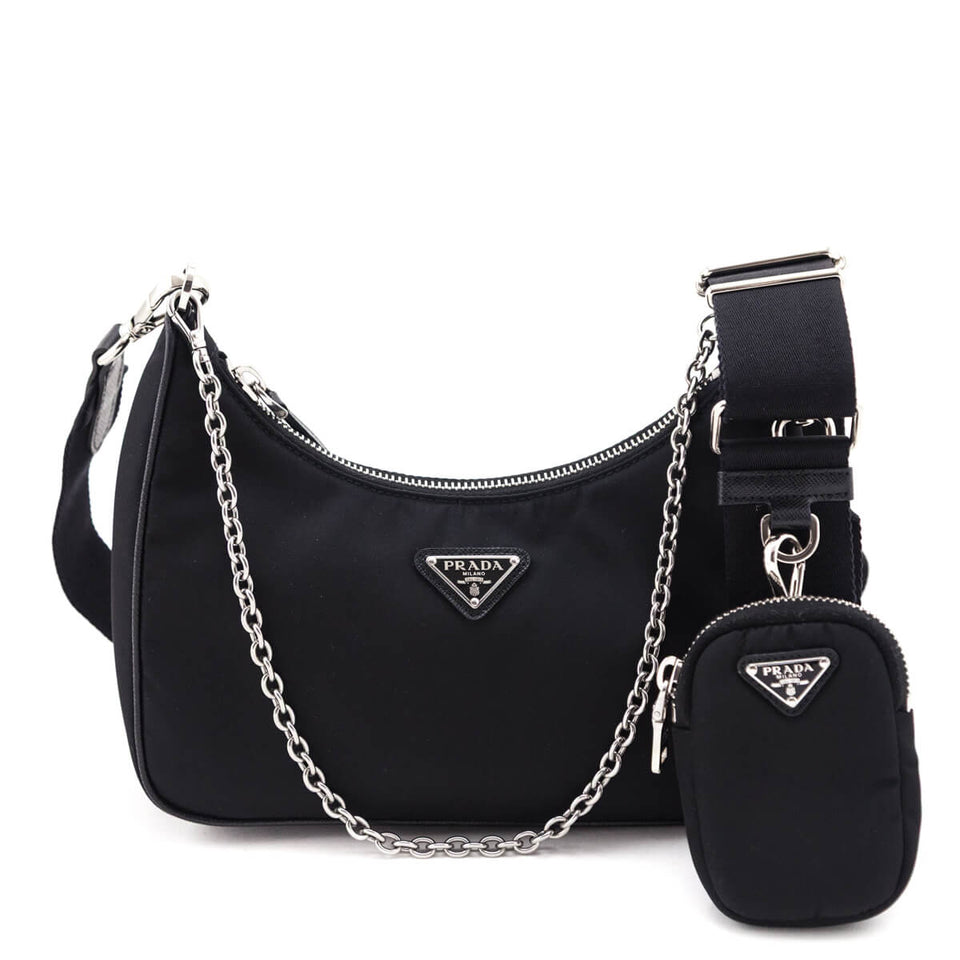 Prada Black Nylon Re-Edition 2005 Bag