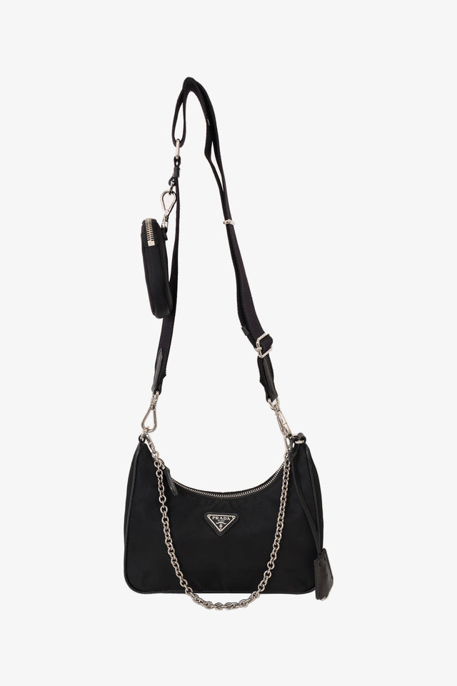 Prada Black Re-Nylon Re-Edition 2005 Crossbody Bag