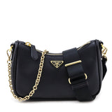 Prada Black Saffiano Lux Mini Shoulder Bag