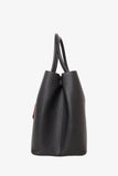 Prada Black  Saffiano Medium Cuir Double Bag with Strap