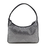 Prada Black Satin & Crystal Mini Re-Edition 2000 Bag
