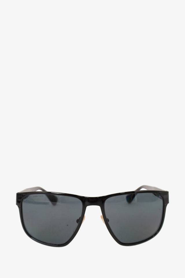 Prada Black Square Frame Logo Plaque