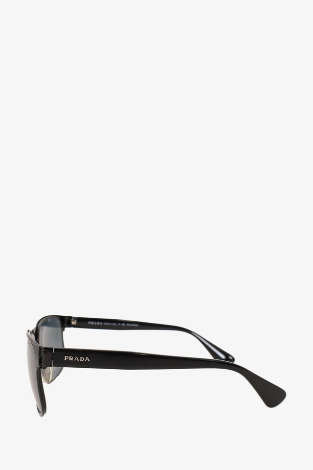 Prada Black Square Frame Logo Plaque