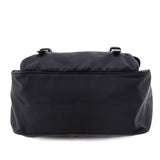 Prada Black Tessuto Nylon Double Buckle Small Messenger Bag