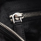 Prada Black Tessuto Nylon Double Buckle Small Messenger Bag