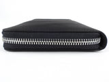 Prada Black Tessuto Nylon and Saffiano Leather Large Travel Organizer Zip Wallet