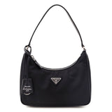Prada Black Tessuto Nylon Saffiano Mini Re-Edition 2005 Bag