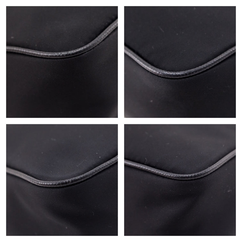 Prada Black Tessuto Nylon Saffiano Mini Re-Edition 2005 Bag