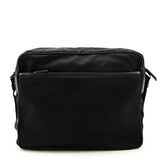 Prada Black Tessuto & Saffiano Messenger Bag