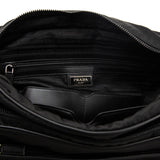Prada Black Tessuto & Saffiano Messenger Bag