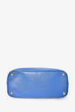 Prada Blue Saffiano Leather Large Galleria Tote Bag with Strap