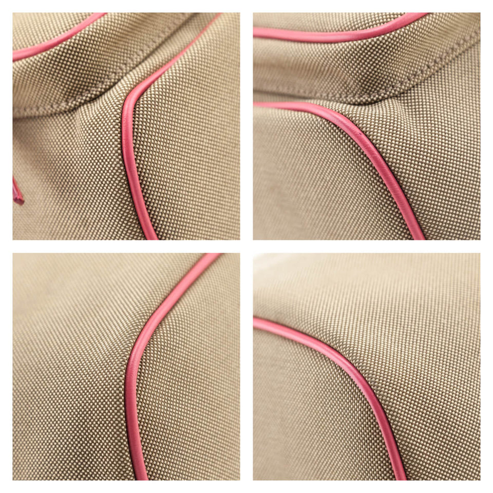 Prada Brown Jacquard Logo Mini Bucket Crossbody Bag