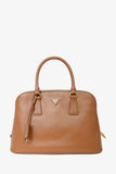 Prada Caramel Saffiano Leather Promenade Top Handle