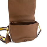 Prada Caramel Vitello Daino Saddle Bag Crossbody