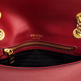 Prada Fuoco Saffiano Flap Shoulder Bag