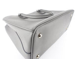 Prada Grey Saffiano Lux Two Way Garden Tote
