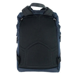 Prada Navy Nylon Double Medium Backpack
