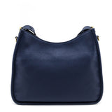 Prada Navy Vitello Daino Soft Hobo Messenger Bag