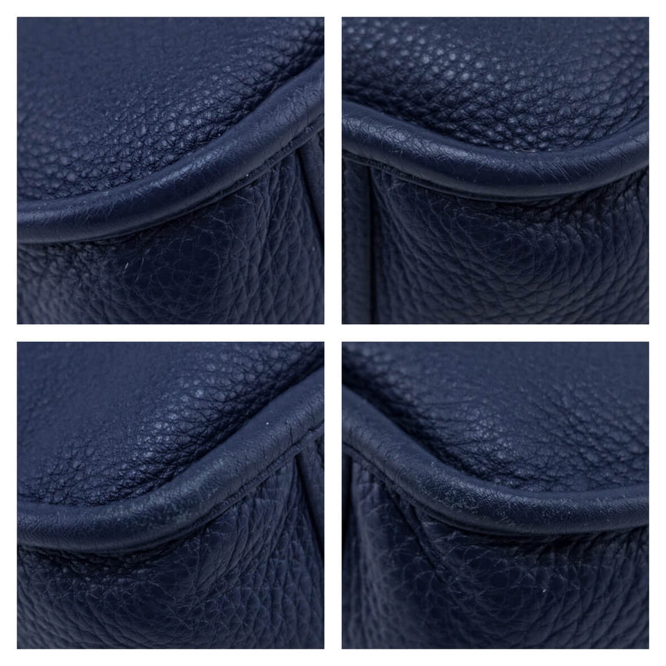 Prada Navy Vitello Daino Soft Hobo Messenger Bag