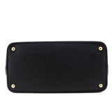 Prada Nero Fuoco Saffiano Cuir Medium Double Bag