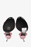 Prada Pink Satin Crystal Embellished Heels Size 37.5