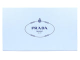 Prada White Shiny Saffiano Leather Bow Accent Slingback Pointed Flats - 40