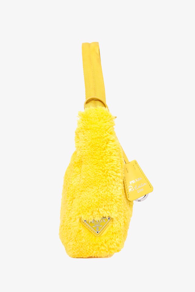 Prada Yellow Terry Re-edition 2000 Shoulder Bag
