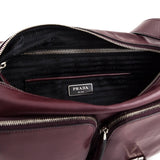 Prada Granato Soft Calfskin Pattina Messenger Bag