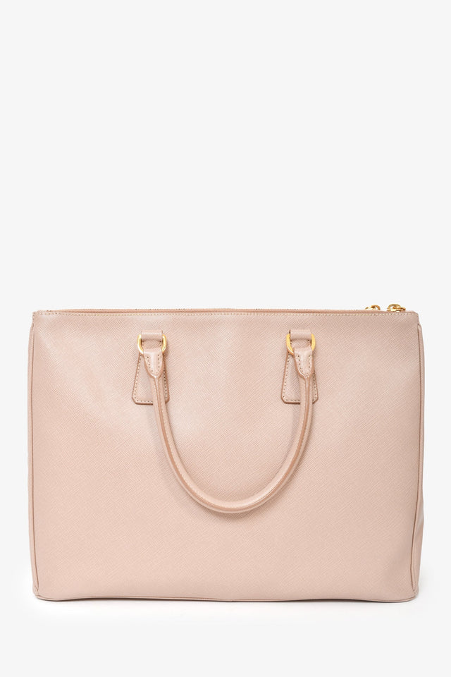 Prada Tan Saffiano Leather Large Galleria Tote Bag
