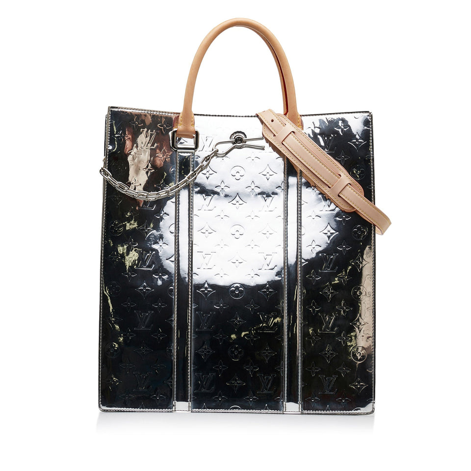 Louis Vuitton Monogram Vernis Miroir Sac Plat Satchel Handbag