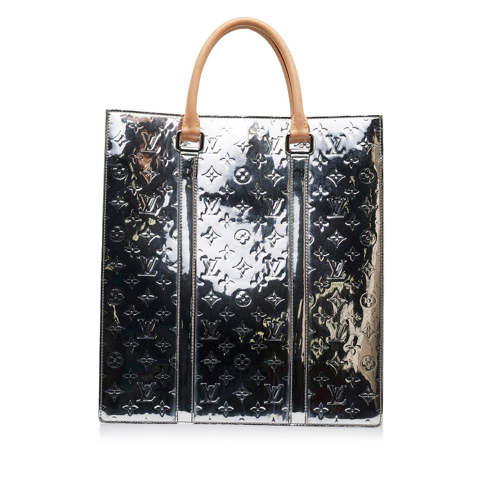 Louis Vuitton Monogram Vernis Miroir Sac Plat Satchel Handbag