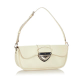 Louis Vuitton Pochette Montaigne White Epi Clutch