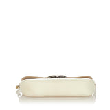 Louis Vuitton Pochette Montaigne White Epi Clutch