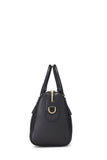 Gucci OPHIDIA BLACK LEATHER TOP HANDLE BAG