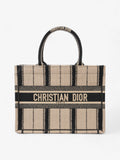 Christian Dior Book Tote Beige / Black Canvas Medium