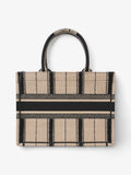 Christian Dior Book Tote Beige / Black Canvas Medium
